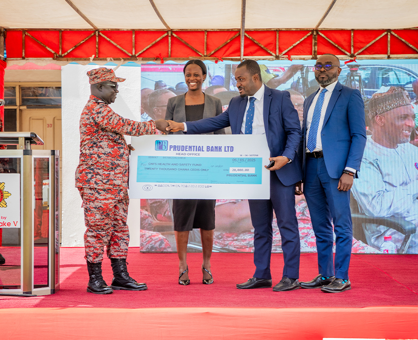 Prudential Bank donating to the fund